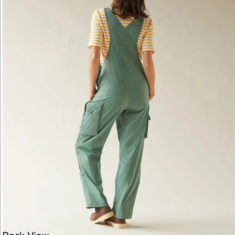 Duluth Trading Co Womens Heirloom Gardening Bibs Size L Overalls Stretch Nylon - Picture 11 of 16